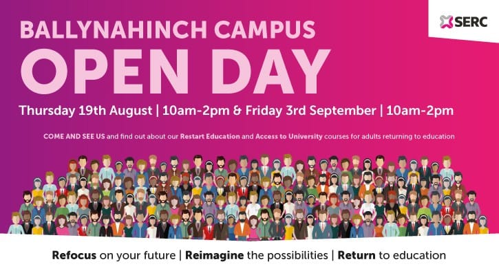 At our Open day, our friendly lecturers and staff will be on-site to answer any queries you may have about our Restart Education & Access to University courses.